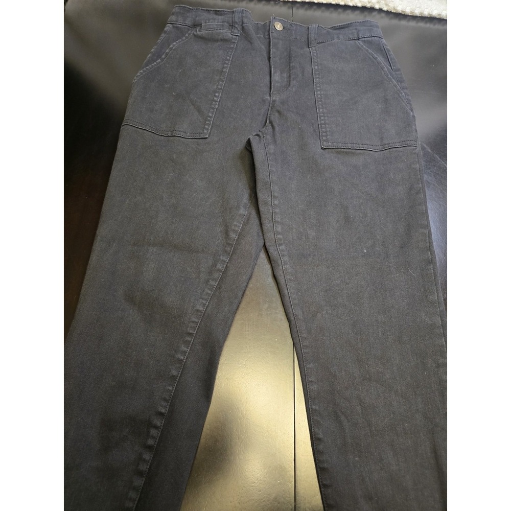 Social Standard by Sanctuary Women's Black‎ Utility Cargo Pants Size 8 Zip Ankle
